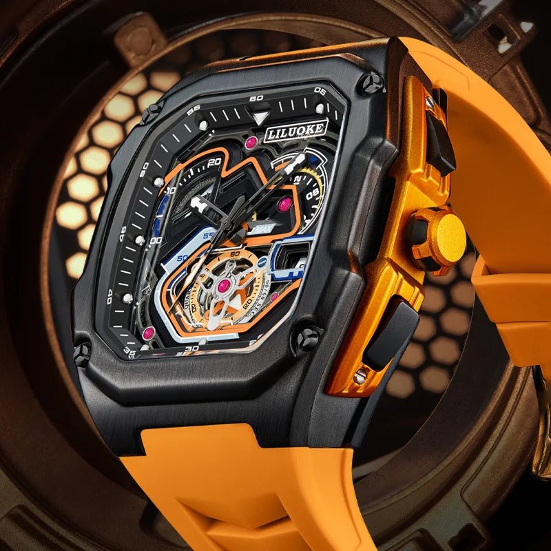 Mens Watches Top Brand Luxury Rubber Quartz Watch For Men Fashion Military Waterproof Luminous Date Clock Male Montre Homme - Sergio Cavelli
