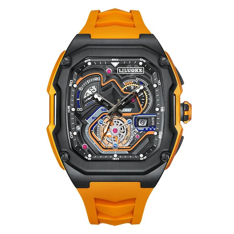 Mens Watches Top Brand Luxury Rubber Quartz Watch For Men Fashion Military Waterproof Luminous Date Clock Male Montre Homme - Sergio Cavelli